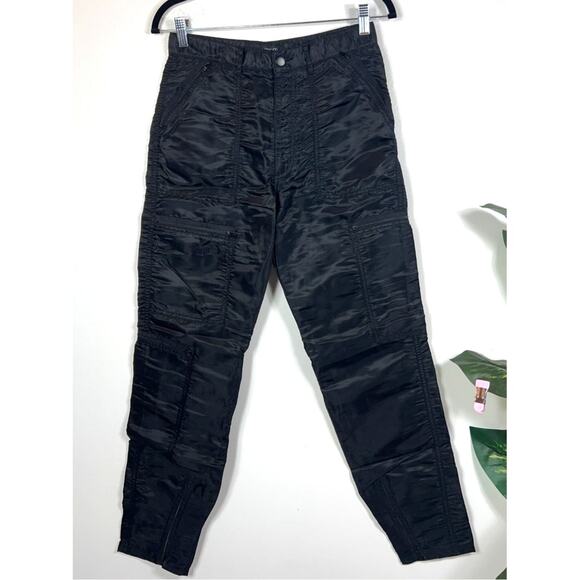 Bugle Boy Made in Taiwan Nylon Utility Cargo Zipper Pants Vintage Y2K VTG 90s - Picture 1 of 10